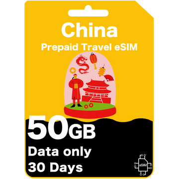 China Prepaid Travel eSIM Card