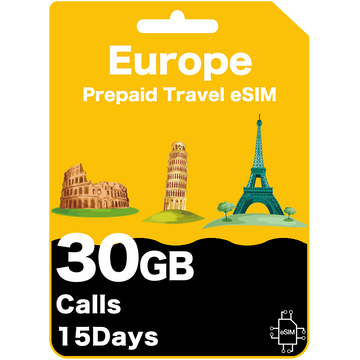 europe travel eSIM card - Orange