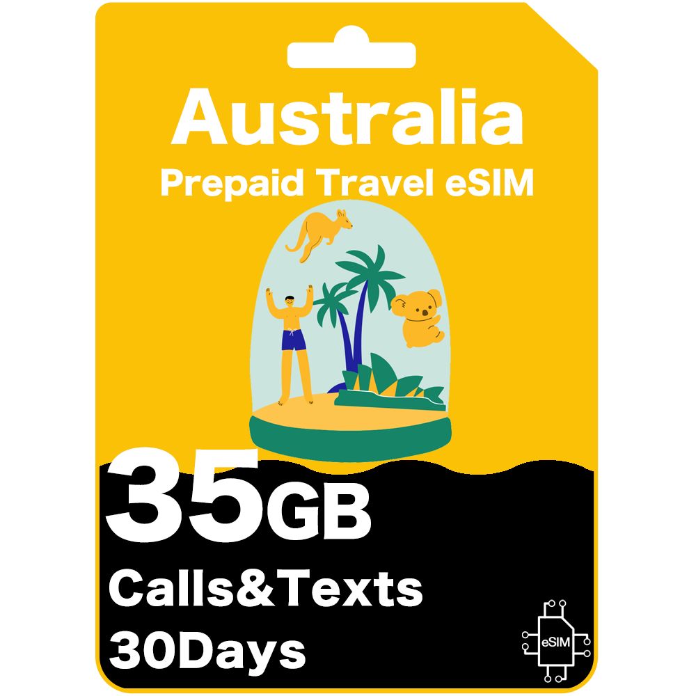 Australia Travel eSIM card -  Vodafone