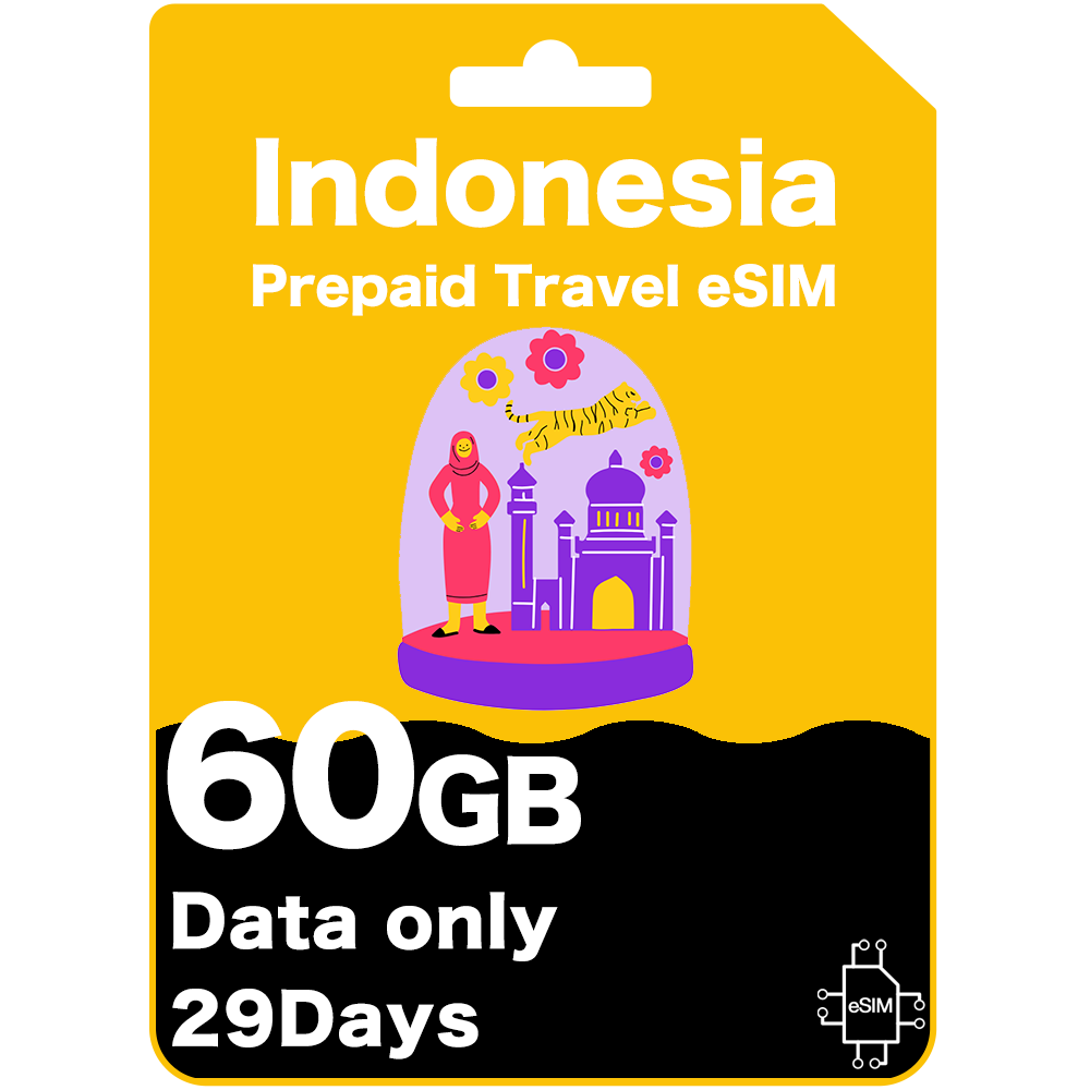 Indonesia travel eSIM card - Telkomsel