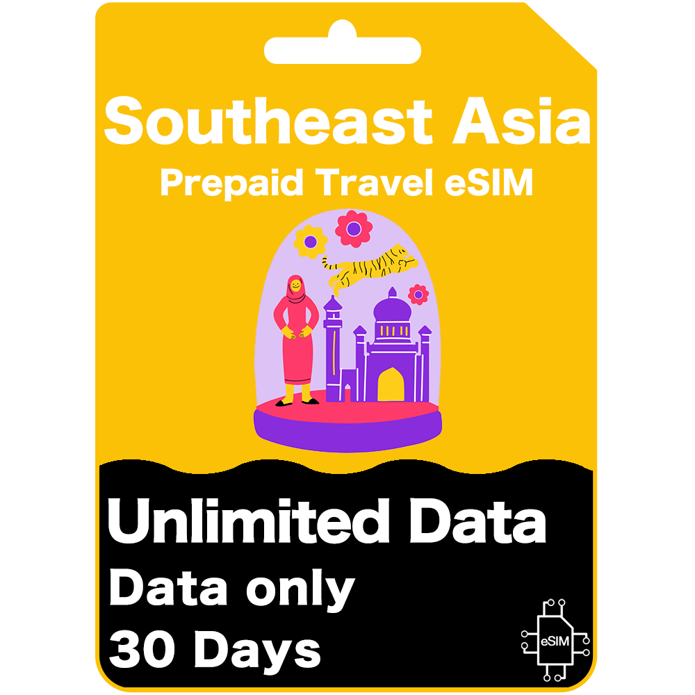 Southeast Asia Prepaid Travel eSIM Card